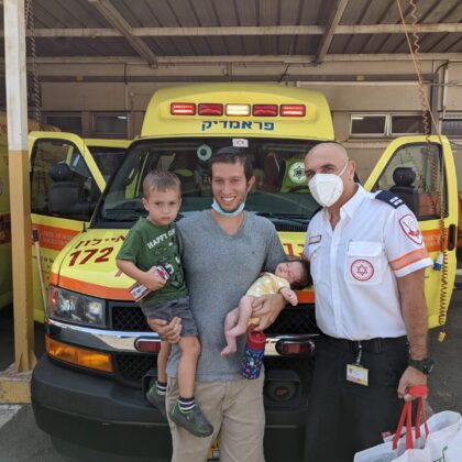 How a volunteer EMT helped deliver his own baby.