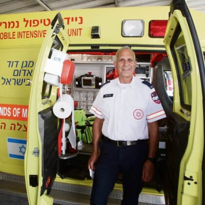 73-year-old becomes oldest person in Israel to obtain paramedic certification.