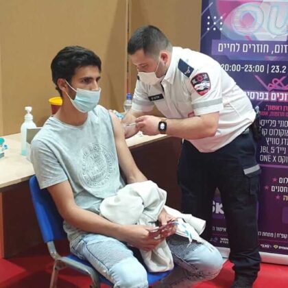 MDA opens Covid vaccination centers specifically for 12- to 15-year-olds as Israel tries to head off a wave of infections caused by the Delta variant.