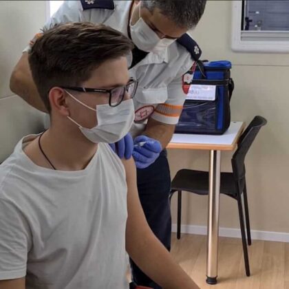 Teens turn out in droves to get vaccinated.