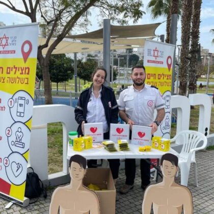 MDA launches National Defibrillator Awareness Day in Israel.