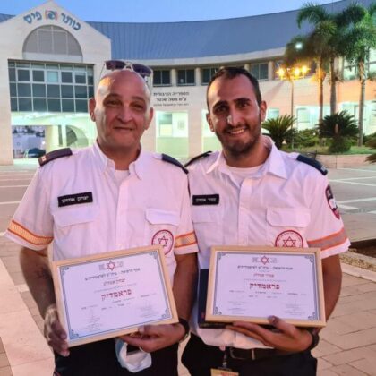 Father and son graduate MDA paramedics course together.