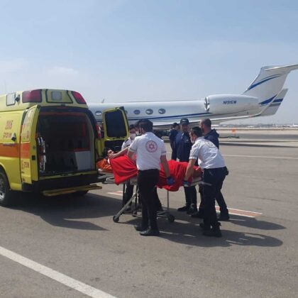First wounded from Ukraine arrive in Israel for treatment.