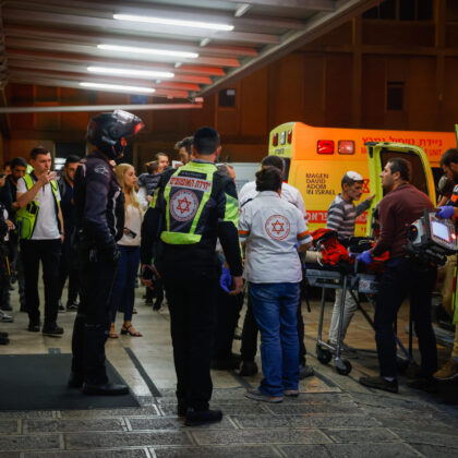 MDA EMT is critically wounded as he attempted to save a life during a terror attack.