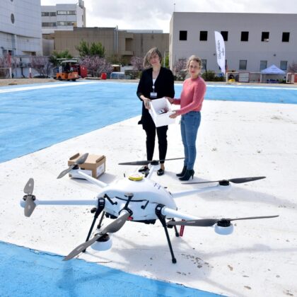Israel tests drone delivery for blood and medical supplies.