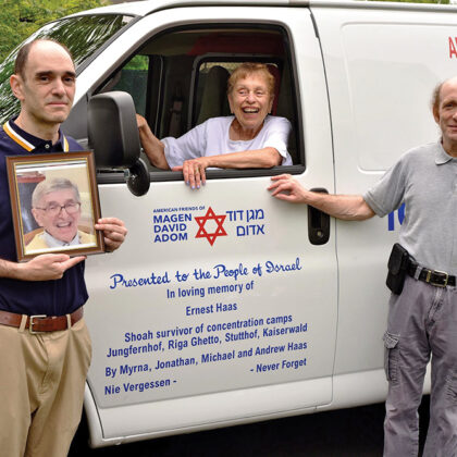 Ambulance dedicated in memory of N.J. resident Ernest Haas.