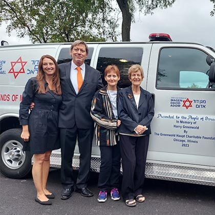 Ambulance Chicago donor gifted to Israel ends up leading his funeral.