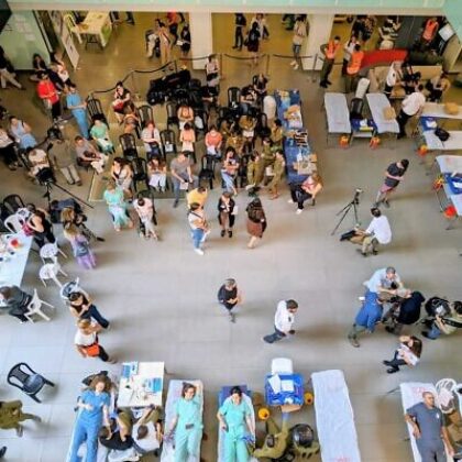 Magen David Adom steps up blood donation drive ahead of protracted conflict.
