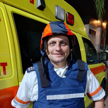 Under fire and trapped, MDA paramedics work to save lives in Sderot.