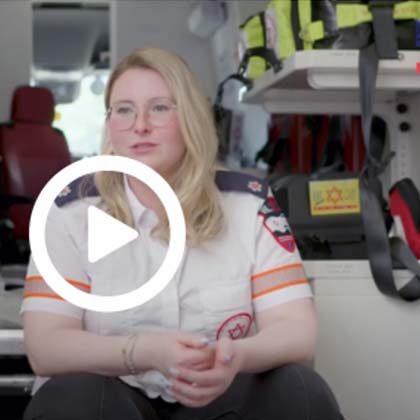 MDA paramedic Hadas Erlich speaks about the attack on October 7.