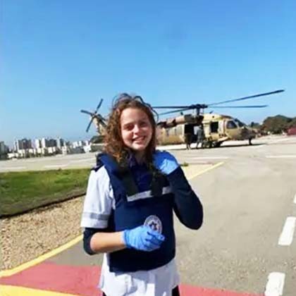 New immigrant serves as medic in southern Israel: “I found the perfect way to serve.”