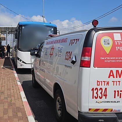 MDA responds to shooting terror attack on Route 55.