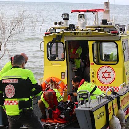 MDA conducts evacuation exercise in the Sea of Galilee.