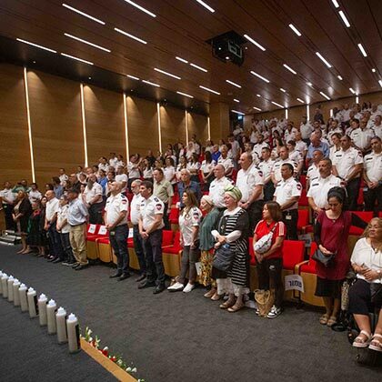 MDA commemorates first anniversary of October 7 in moving ceremony.
