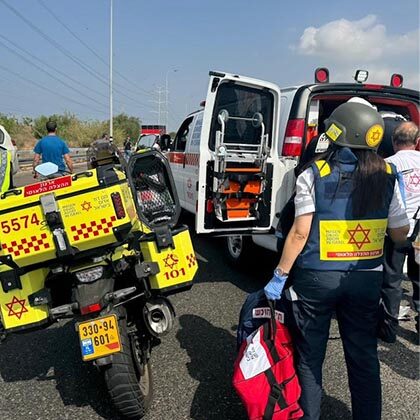 MDA responds to highway shooting attack, assisting three, neutralizing terrorist.
