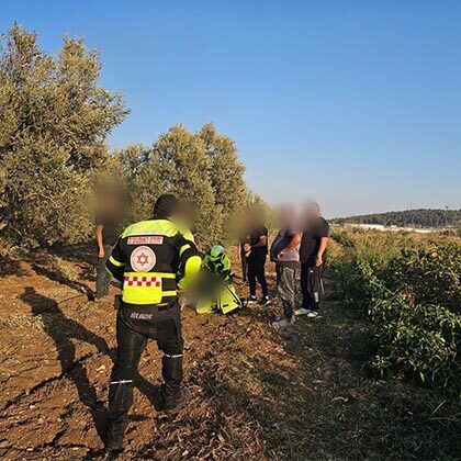 MDA pronounces two dead in olive grove rocket strike in northern Israel.
