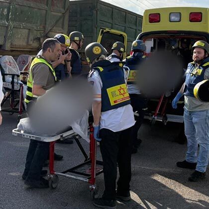 MDA treats eight, declares three dead, in shooting terror attack.