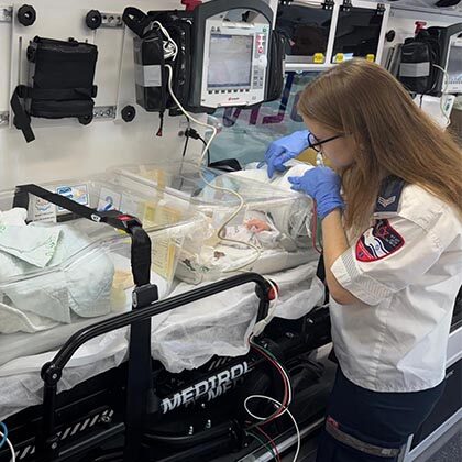 MDA on high alert; evacuates preemies to safety.
