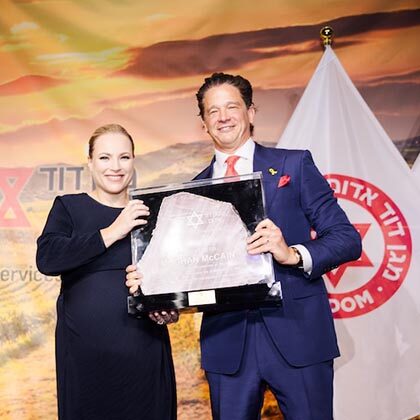 Meghan McCain named Champion of Israel at AFMDA Gala in N.Y.