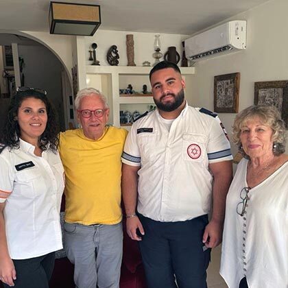When Nahum’s heart stopped at Shabbat dinner, MDA refused to give up.