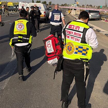 MDA pronounces one dead, treats three others in Gush Etzion stabbing.
