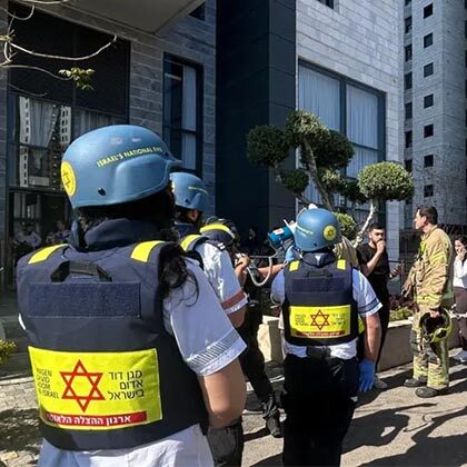 On the front lines: MDA teams race to save lives under missile fire in central Israel.