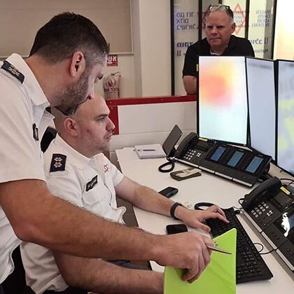 MDA’s command center coordinates Israel’s emergency response.