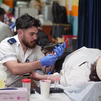 New initiative brings blood donation into residential buildings.